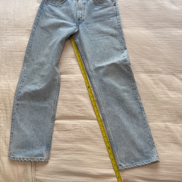 Vintage Orange Tab Levis 505 Jeans Denim Made in USA Mens Unisex Tag Size 32x30 - Picture 6 of 9